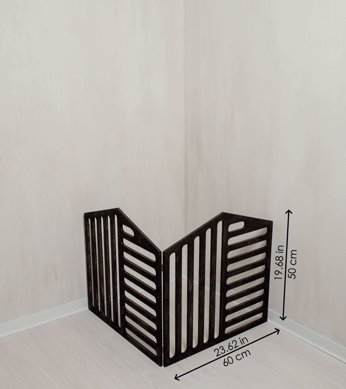 Set of wooden dog playpen panels for small and medium dogs