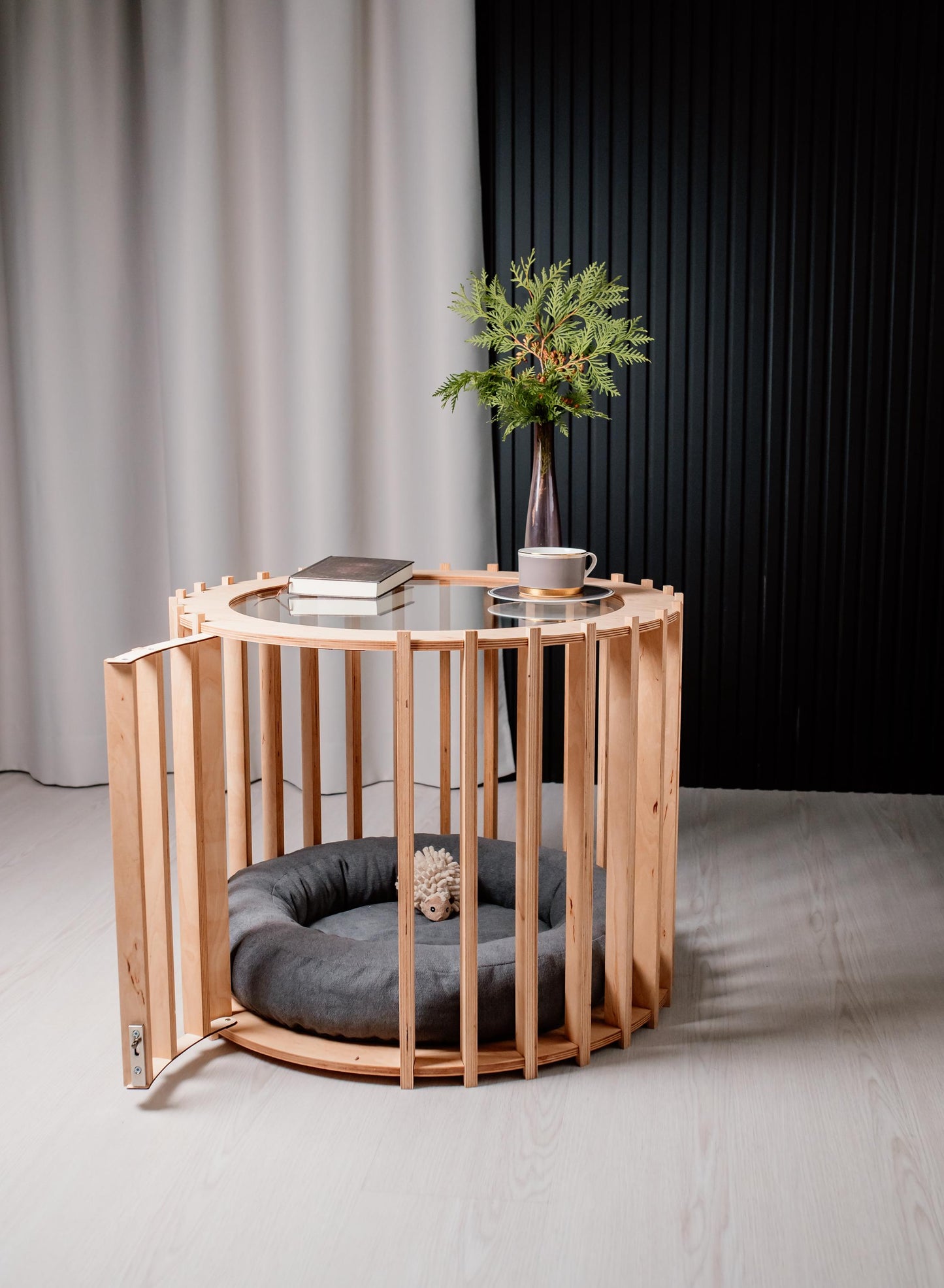 Dog House - Coffee Table. Light Dog Crate Wooden Dog House Dog Shelter Handmade Dog House Small Dog House Insulated Dog House