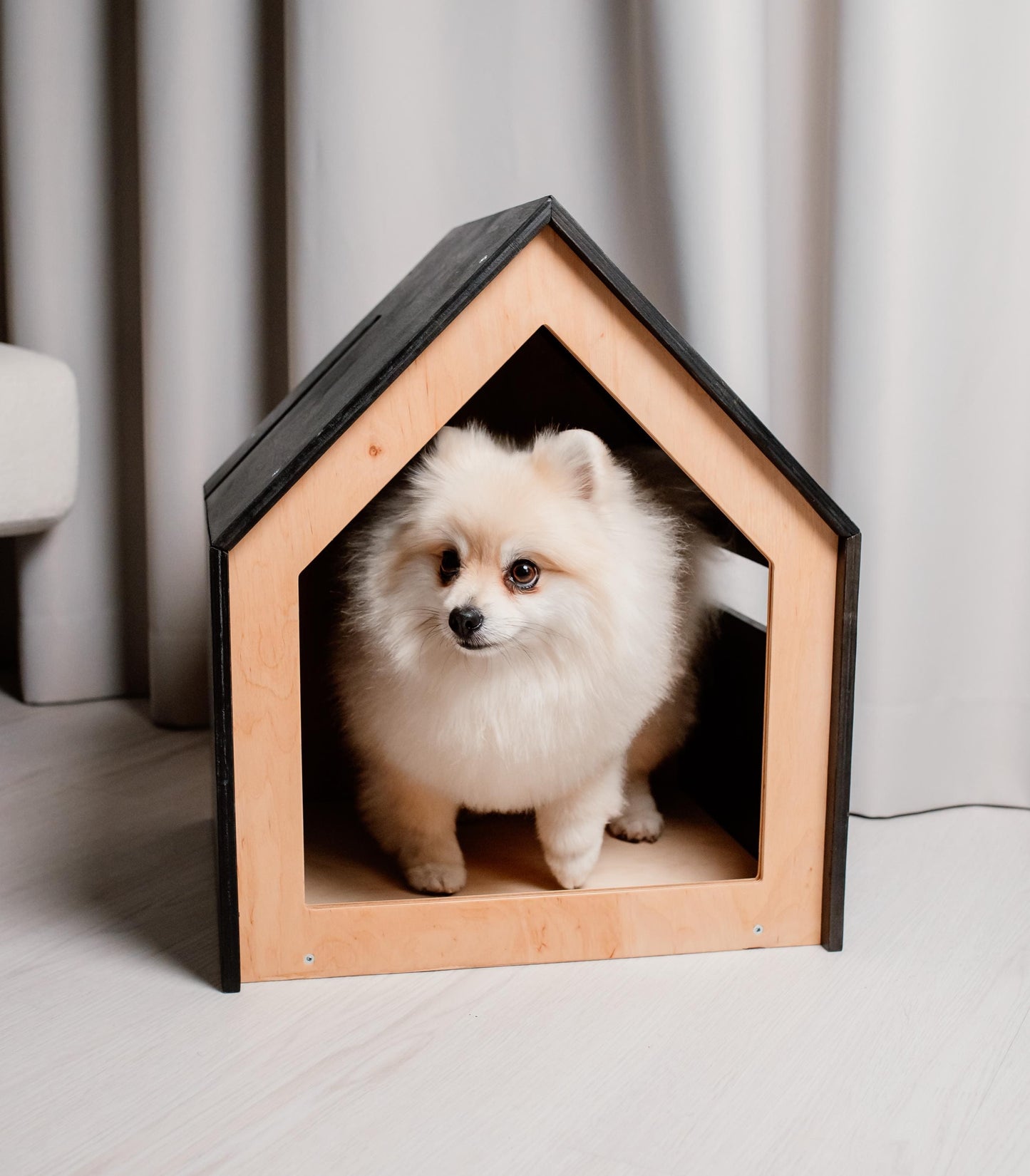 Luxury Dog House. Dog Bed Indoor Dog House Pet Furniture Puppies House Wooden Dog House