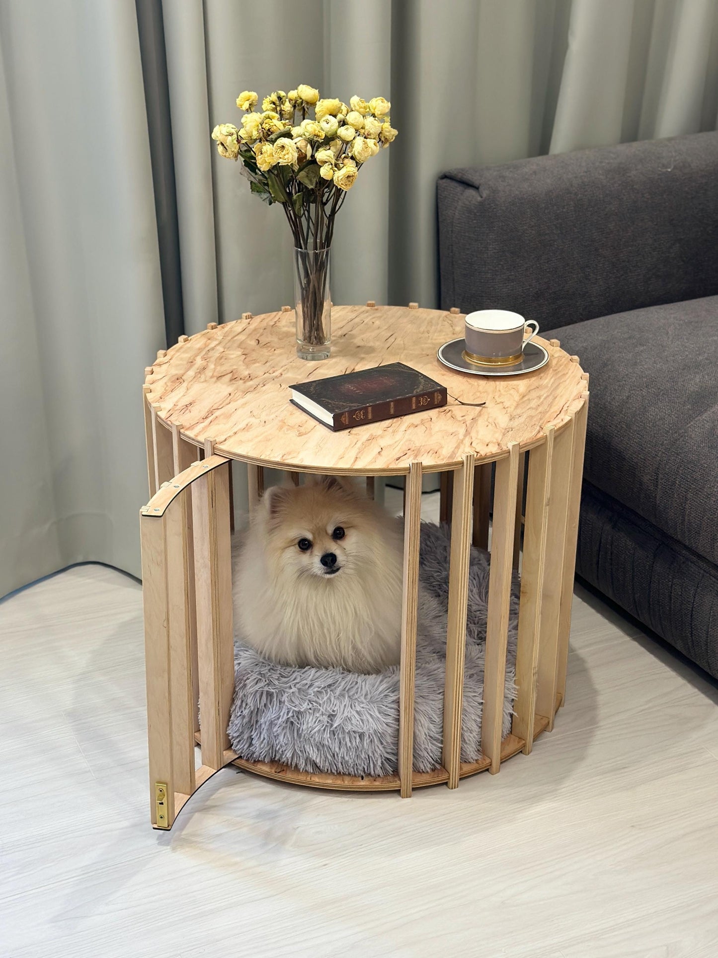 Eco-Friendly Dog House - Coffee Table. Light Modern Dog House Dog Bed Puppy Dog House Pet Furniture Dog House Crate