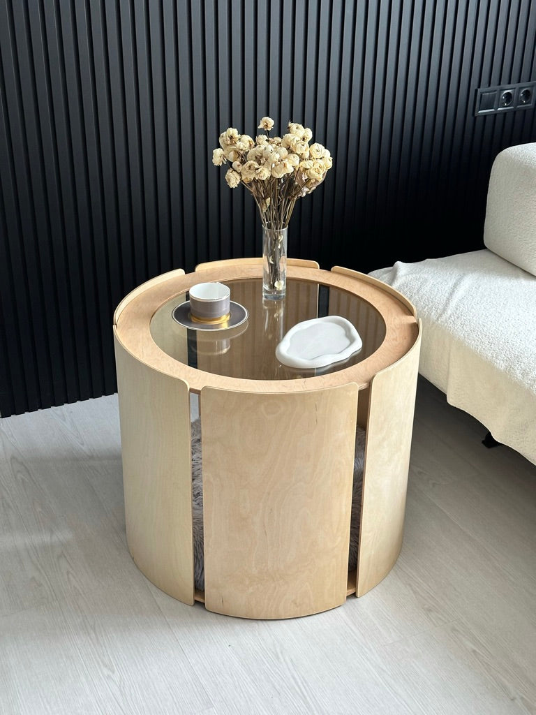 Light Luxury Dog House Table — Contemporary Pet-Friendly Design