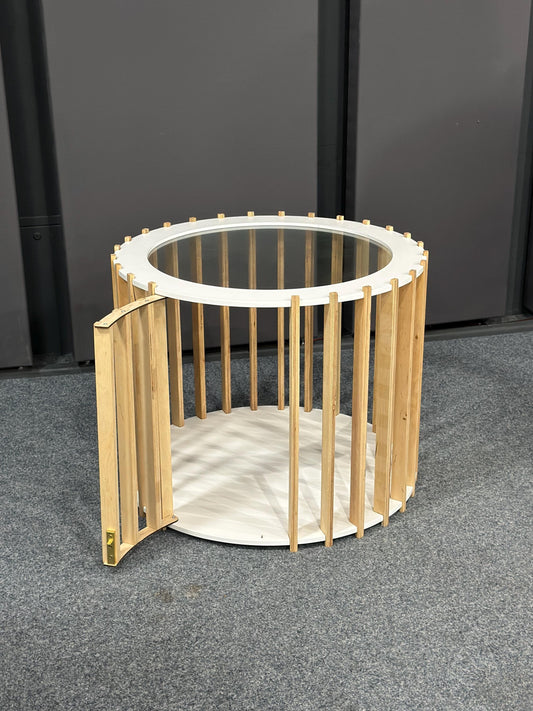 White Dog House - Coffee Table. Small Dog Crate Indoor Dog House Modern Dog Kennel Puppy Furniture Dog Bed Pet House
