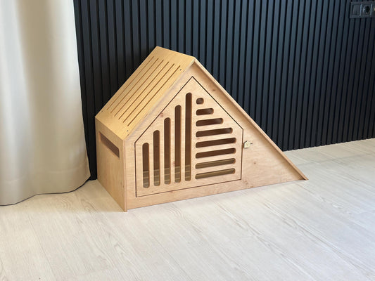 Eco Friendly Dog House with a Door. Pet Furniture Dog Crate Modern Dog Bed Indoor Dog House Personalized Dog House Puppy House Dog Furniture