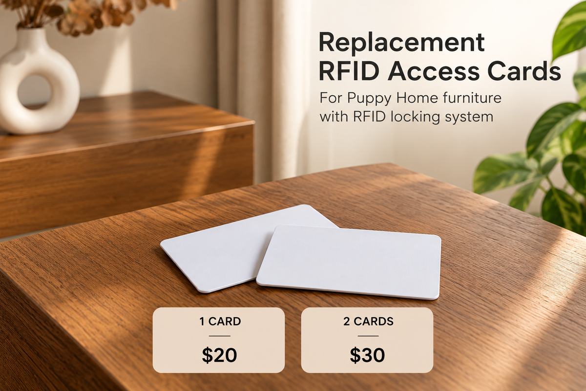 Replacement RFID access cards for Puppy Home furniture with RFID locking system